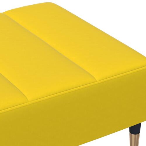 Fodskammel 77x55x31 cm velour gul