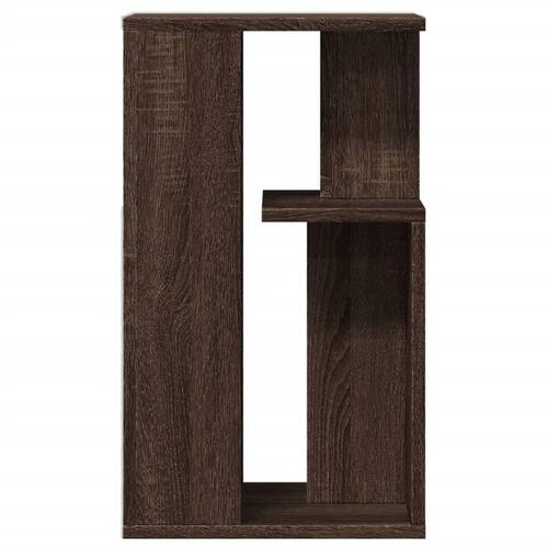 Sidebord 35x35x60 cm konstrueret træ brun egetræ