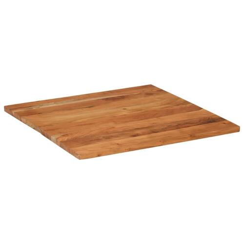 Bordplade 70x70x2,5 cm firkantet massivt akacietræ
