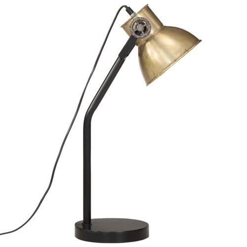Skrivebordslampe 17x17x60 cm 25 W E27 antik messingfarve