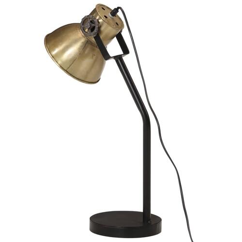 Skrivebordslampe 17x17x60 cm 25 W E27 antik messingfarve