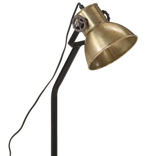 Skrivebordslampe 17x17x60 cm 25 W E27 antik messingfarve