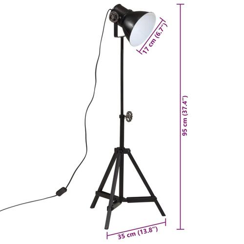 Gulvlampe 35x35x65/95 cm 25 W E27 sort