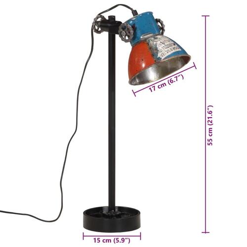 Skrivebordslampe 25 W 15x15x55 cm E27 flerfarvet