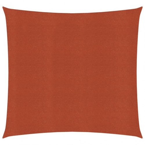 Solsejl 4,5 × 4,5 m - HDPE 160 g/m², terrakotta