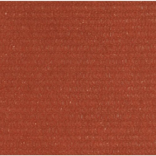 Solsejl 4,5 × 4,5 m - HDPE 160 g/m², terrakotta