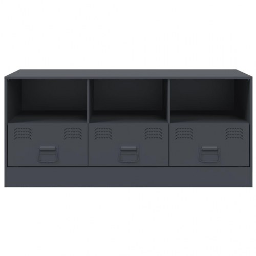 Tv-bord 99x39x44 cm stål antracitgrå