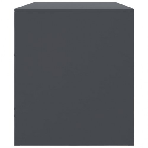 Tv-bord 99x39x44 cm stål antracitgrå