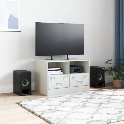 Tv-bord 67x39x44 cm stål hvid