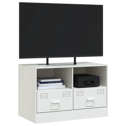 Tv-bord 67x39x44 cm stål hvid