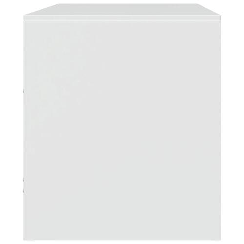 Tv-bord 67x39x44 cm stål hvid