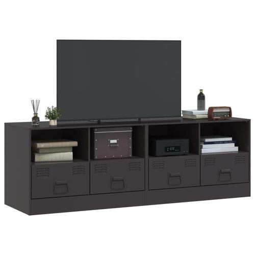 Tv-borde 2 stk. 67x39x44 cm stål sort
