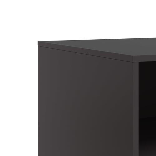 Tv-borde 2 stk. 67x39x44 cm stål sort