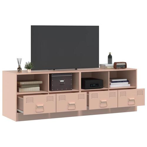 Tv-borde 2 stk. 67x39x44 cm stål lyserød