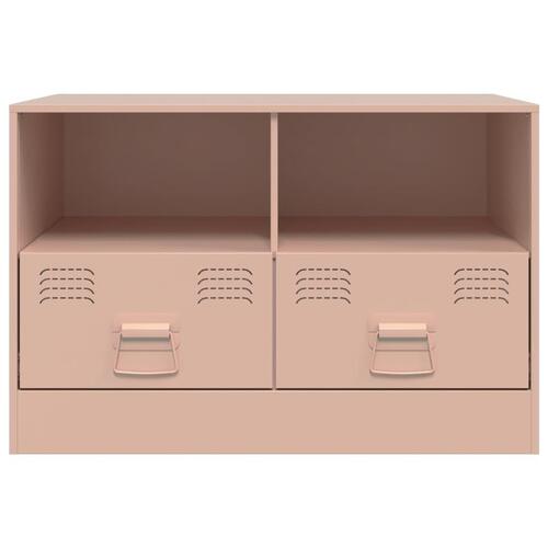 Tv-borde 2 stk. 67x39x44 cm stål lyserød