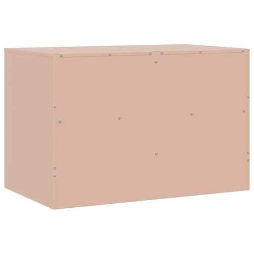 Tv-borde 2 stk. 67x39x44 cm stål lyserød