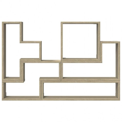 Væghylde 96x12x64 cm konstrueret træ sonoma-eg