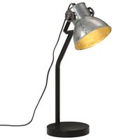 Skrivebordslampe 17x17x60 cm 25 W E27 vintagesølv