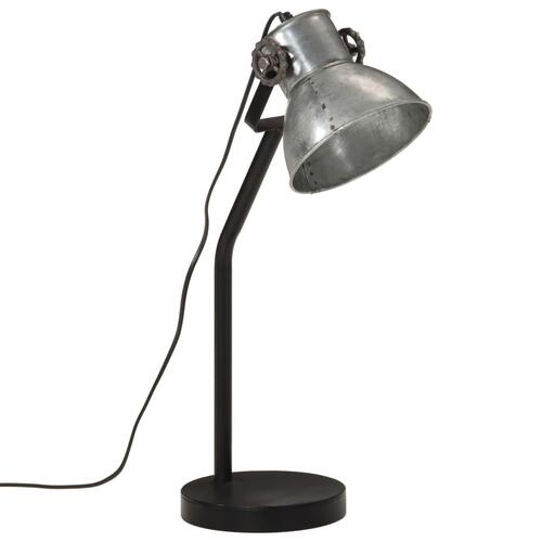 Skrivebordslampe 17x17x60 cm 25 W E27 vintagesølv