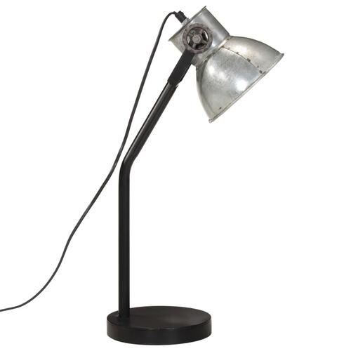 Skrivebordslampe 17x17x60 cm 25 W E27 vintagesølv