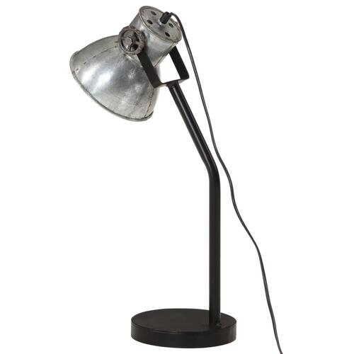 Skrivebordslampe 17x17x60 cm 25 W E27 vintagesølv