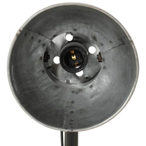 Skrivebordslampe 17x17x60 cm 25 W E27 vintagesølv