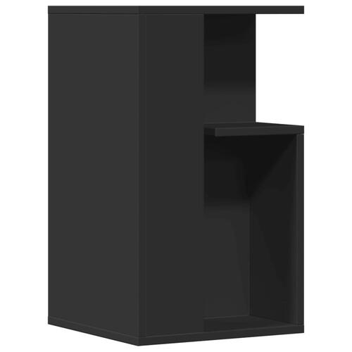 Sidebord 35x35x60 cm konstrueret træ sort