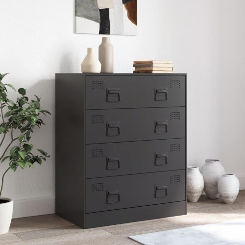 Skænk 67x39x83 cm stål sort