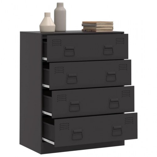 Skænk 67x39x83 cm stål sort
