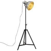 Gulvlampe 61x61x90/150 cm 25 W E27 vintagestil sølvfarvet