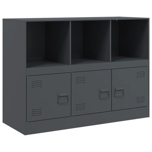 Skænk 99x39x73 cm stål antracitgrå