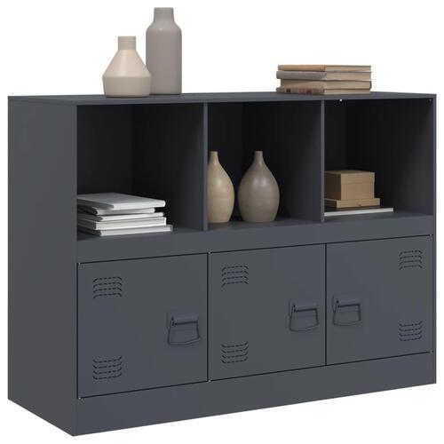 Skænk 99x39x73 cm stål antracitgrå