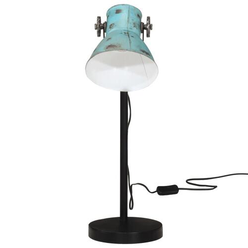 Skrivebordslampe 25 W 17x17x60 cm E27 rustik blå