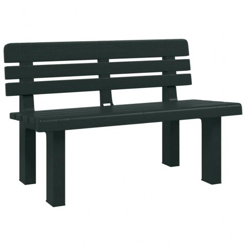 Havebænk 110 × 52 × 71 cm i polypropylen - grøn