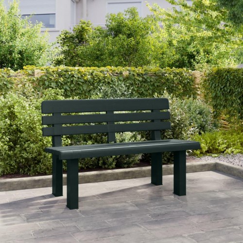 Havebænk 110 × 52 × 71 cm i polypropylen - grøn