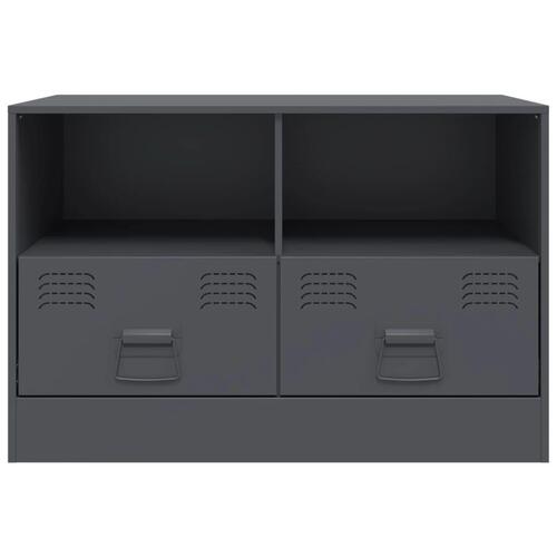 Tv-borde 2 stk. 67x39x44 cm stål antracitgrå