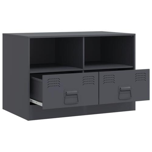 Tv-borde 2 stk. 67x39x44 cm stål antracitgrå