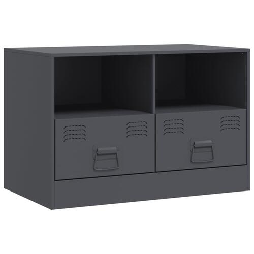Tv-borde 2 stk. 67x39x44 cm stål antracitgrå