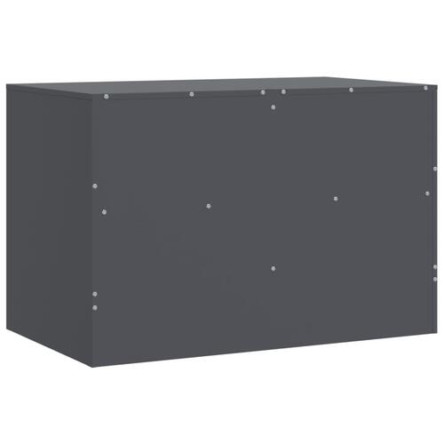 Tv-borde 2 stk. 67x39x44 cm stål antracitgrå