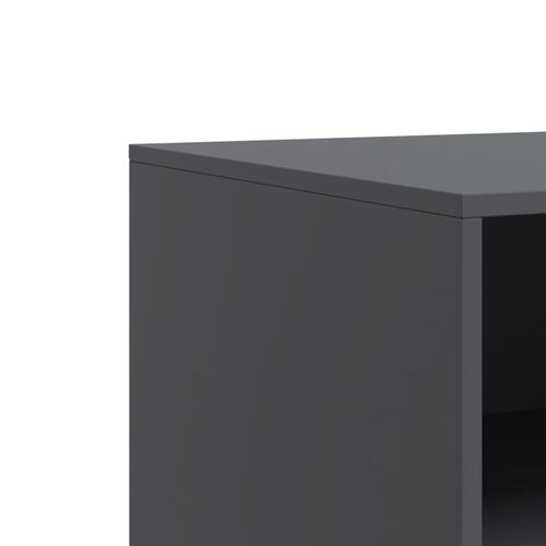 Tv-borde 2 stk. 67x39x44 cm stål antracitgrå