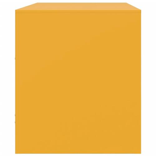 Tv-borde 2 stk. 67x39x44 cm stål sennepsgul