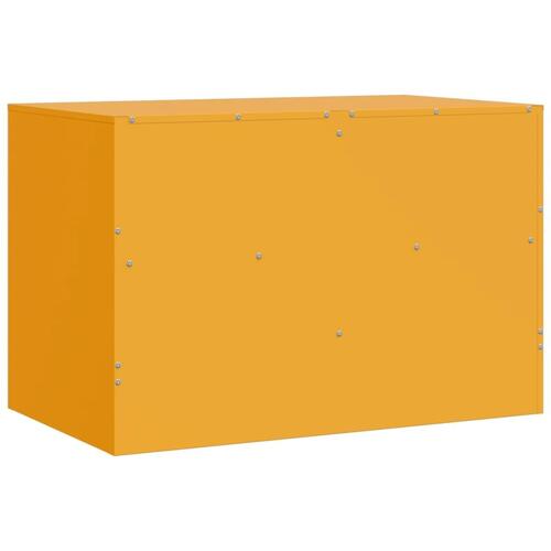 Tv-borde 2 stk. 67x39x44 cm stål sennepsgul