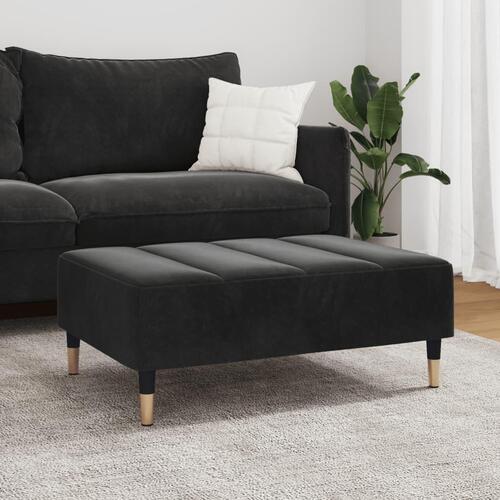 Fodskammel 77x55x31 cm velour sort
