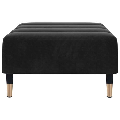 Fodskammel 77x55x31 cm velour sort