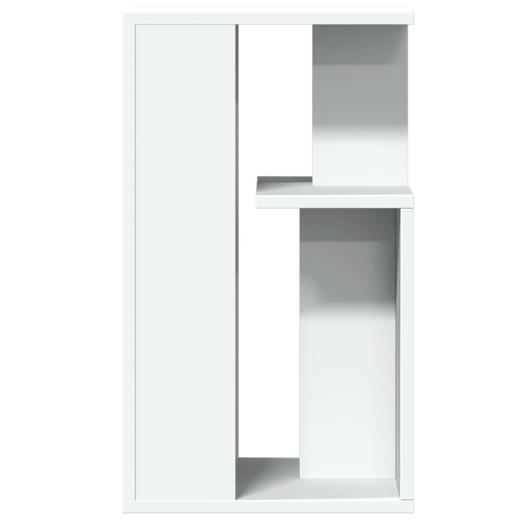 Sidebord 35x35x60 cm konstrueret træ hvid
