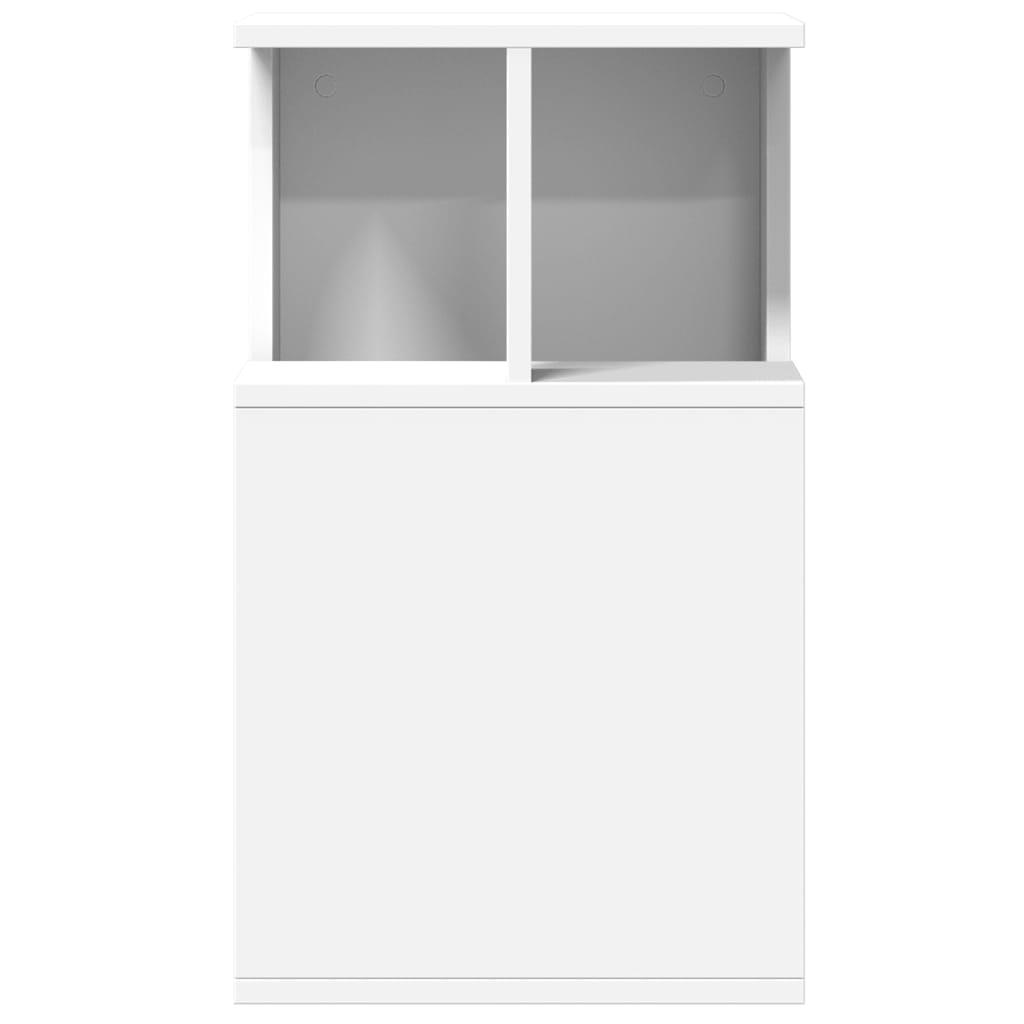 Sidebord 35x35x60 cm konstrueret træ hvid