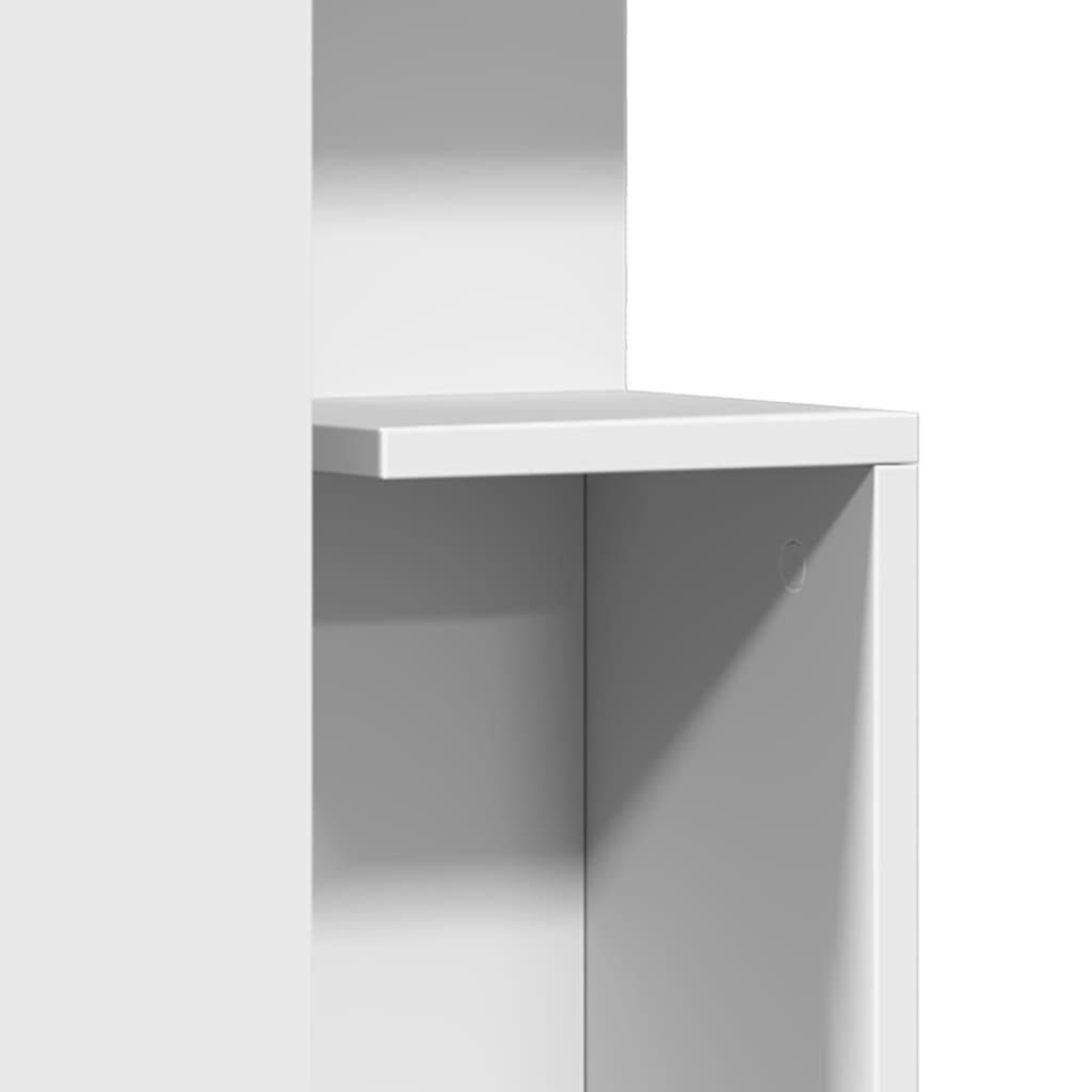 Sidebord 35x35x60 cm konstrueret træ hvid