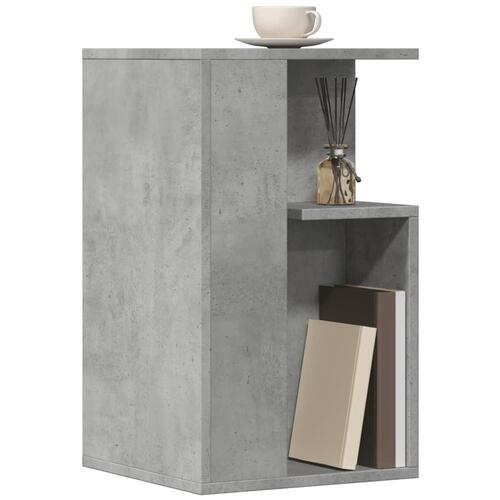 Sidebord 35x35x60 cm konstrueret træ betongrå