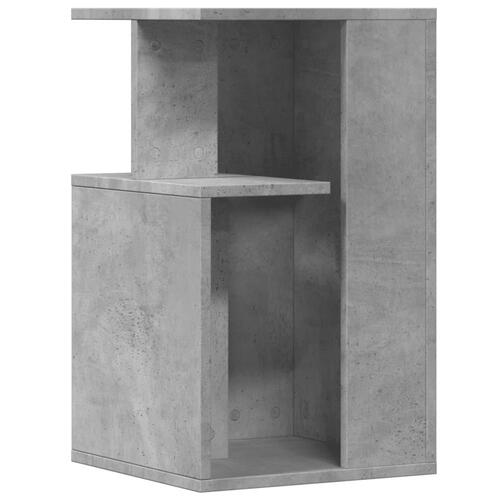 Sidebord 35x35x60 cm konstrueret træ betongrå