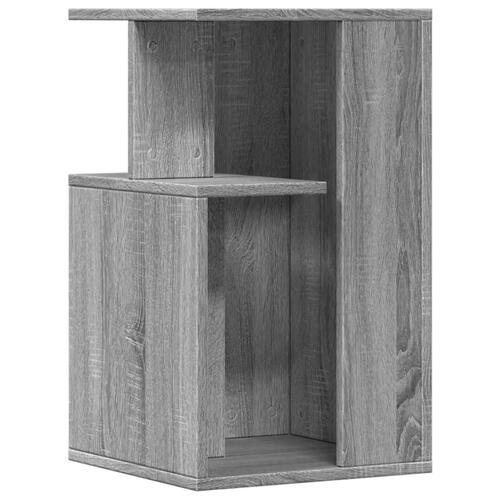 Sidebord 35x35x60 cm konstrueret træ grå sonoma-eg
